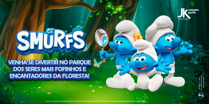 Smurfs chegam ao JK Shopping